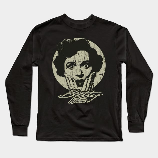 VINTAGE - BETTY WHITE Long Sleeve T-Shirt by maskangkung